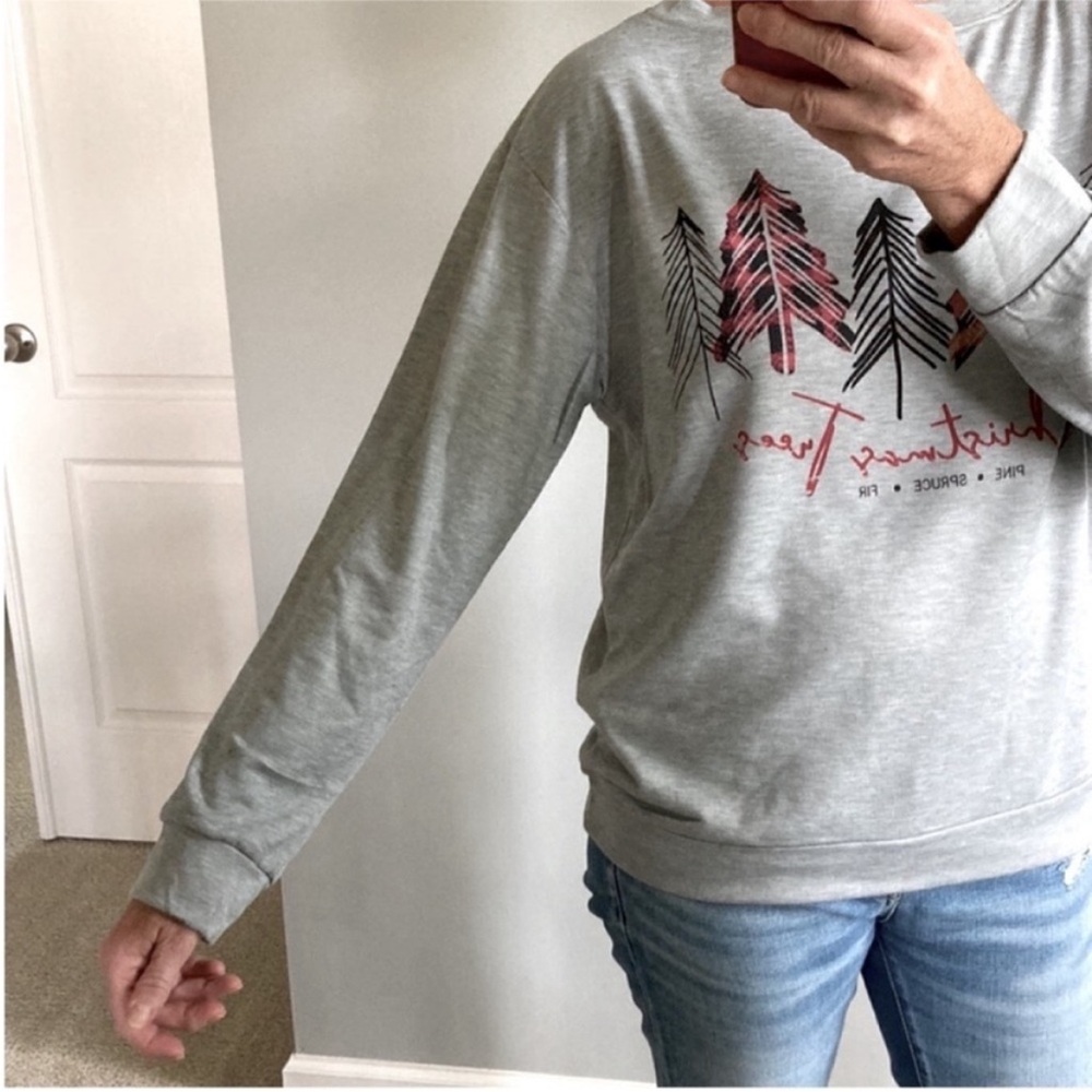 ‘Christmas Tree Pine Spruce Fir’ Long Sleeve Top - Picture 6 of 7